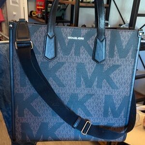 Michael Kors Black and Brown Briefcase